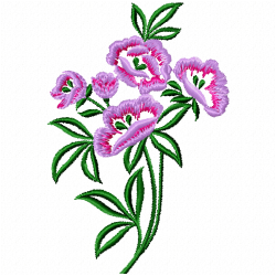 Flowers And Tree Embroidery Design 12 Flowers And Tree Embroidery Design 12